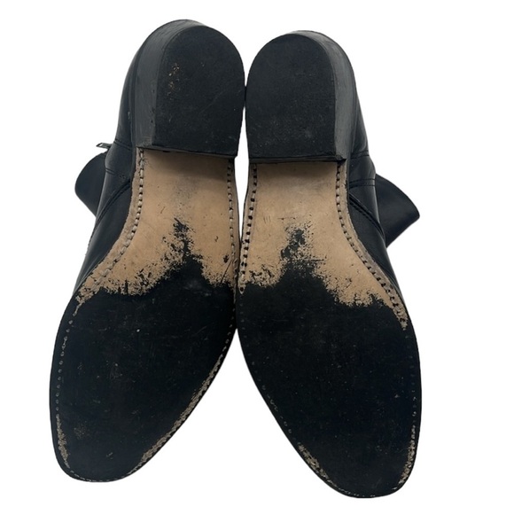 Double H Black Leather Side Zip Western Boots Men Size 10.5 BLEMISH - Picture 7 of 10